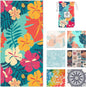 Microfiber Beach Towels - Soft & Lightweight - Absorbent, Quick Dry, Sand Free - Perfect for Beach, Pool, Travel, Camping, Picnic, Yoga - Matching Travel Bag - XL - Hawaiian Blossoms