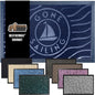 GORILLA GRIP 100% Waterproof All-Season WeatherMax Doormat, 23x35, Durable Natural Rubber, Stain and Fade Resistant, Low Profile, Indoor Outdoor Door Mats, Easy Clean Patio Entrance Mat, Blue Sailing