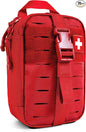 My Medic MyFak Mini First Aid Kit - Small and Lightweight for Camping Hiking and Backpacking - IFAK With 70 Items - HSA/FSA Eligible Great for Travel - Red