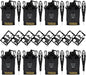 8xHam Radio Holder for Baofeng UV-5R Radio Holster Duty Belt & Card Multitool Belt Pouch Compatible with Baofeng BF-F8HP, UV5RUSH, UV-5R, UV-82, UV-H5 Case for Two Way Radio & Prepper Tool