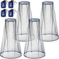 HESTYA 4 Pack Mosquito Net Mesh for Head Face Neck Fly Netting Hood from Bugs Gnats No See Net with Carry Bags for Outdoor