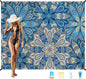 Beach Blanket Oversized Extra Large78 X 110",Waterproof Sandproof Beach Blanket 2-8 Adults Lightweight Durable for Travel Camping Hiking Picnic
