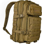 Mil-Tec Unisex Assault Pack - Rugged Durable Lightweight Ergonomic Versatile Tactical Outdoor Camping Hiking Backpack with Adjustable Padded Shoulder Straps & MOLLE Loops, Coyote, 20L