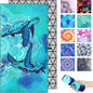 Microfiber Quick Dry Beach Towel – Lightweight Sand Free Oversized X-Large Towel Accessories Travel Must Have Swim Pool Yoga Camping Gear Summer Cruise Ship Compact Sandproof Item Gift Mandala Turtle
