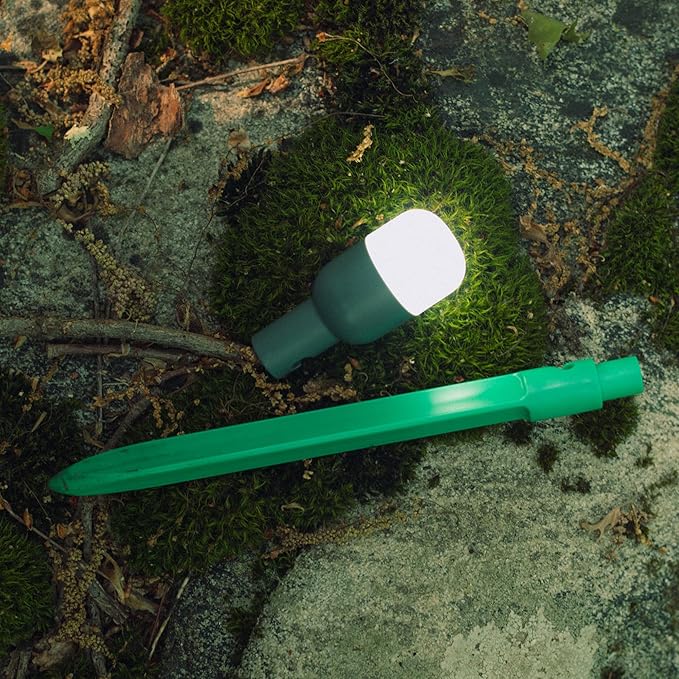MPOWERD Luci Solar Site Lights: Stringless String Lights, Six Detachable Mini Camping Lights with Tent Stakes and Charging Case | Lights 1,000 sq ft | Rechargeable via Solar and USB | Lasts 20 Hours