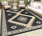 HEBE Outdoor Rug 5'x8' for Patios Clearance Waterproof Patio Mat Plastic Straw Rug Reversible RV Camping Tent Rug Outside Indoor Outdoor Area Rugs for RV,Deck,Beach,Balcony,Camper