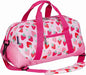Wildkin Kids Overnighter Duffel Bag – Carry-On Size, Ideal for School & Sleepovers – Strawberry Patch