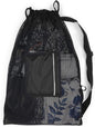 Fitdom Large Mesh Swim Drawstring Sling Bag. Best for Swimming, Gym & Beach