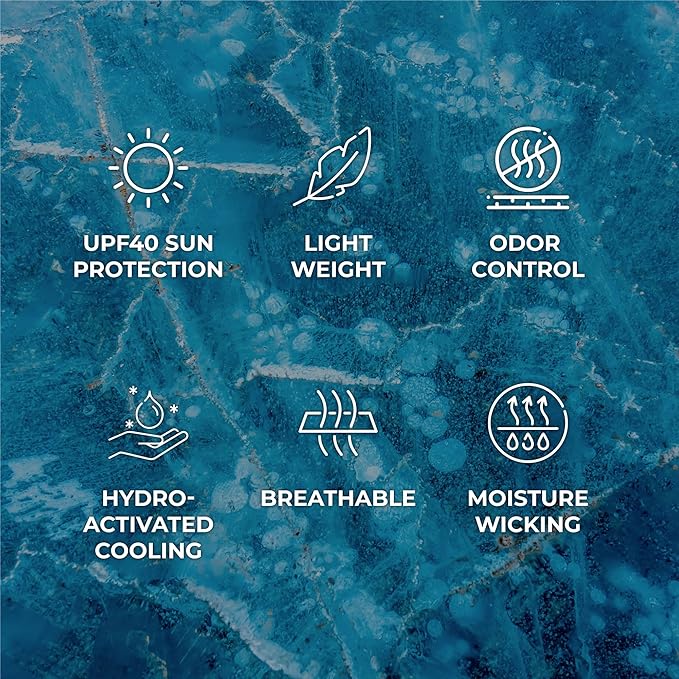 SHAKEitCOOL Original Cooling Towel – Be Cool in Style - Heat Relief, Soft, Lightweight, Sun Protection, Easy Clean - Perfect for Biking, Running, Yoga, Gym, Gardening - Orange Topo