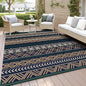 MontVoo Outdoor Rug Carpet Waterproof-Patio Rug Mat 6x9 Reversible RV Camping Rug Picnic Mat Plastic Straw Outside Rug for Balcony Porch Deck Beach-Boho Outdoor Area Rug for Patio Decor Colorful