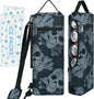Golf Cooler Bag Plus Ice Pack Soft Sided Insulated Cooler Bag- Holds 6 Pack of Cans or 2 Wine Bottles - Grey Camo Golf Beer Sleeve Black Fits Discreetly in Golf Bags