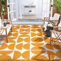 Wonnitar Outdoor Rug 6x9, Waterproof Patios Rug Reversible Plastic Straw Rug, Large Outside Area Rug, Portable RV Mat, Indoor Outdoor Carpet for Picnic Balcony Backyard Porch Deck (Orange,6'x9')