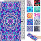 Microfiber Beach Towel – Purple Mandala Quick Dry Lightweight Sand Free Oversized Large Towel Accessories Travel Must Have Swim Pool Yoga Camping Gear Summer Cruise Ship Essentials Cloud Compact Gift