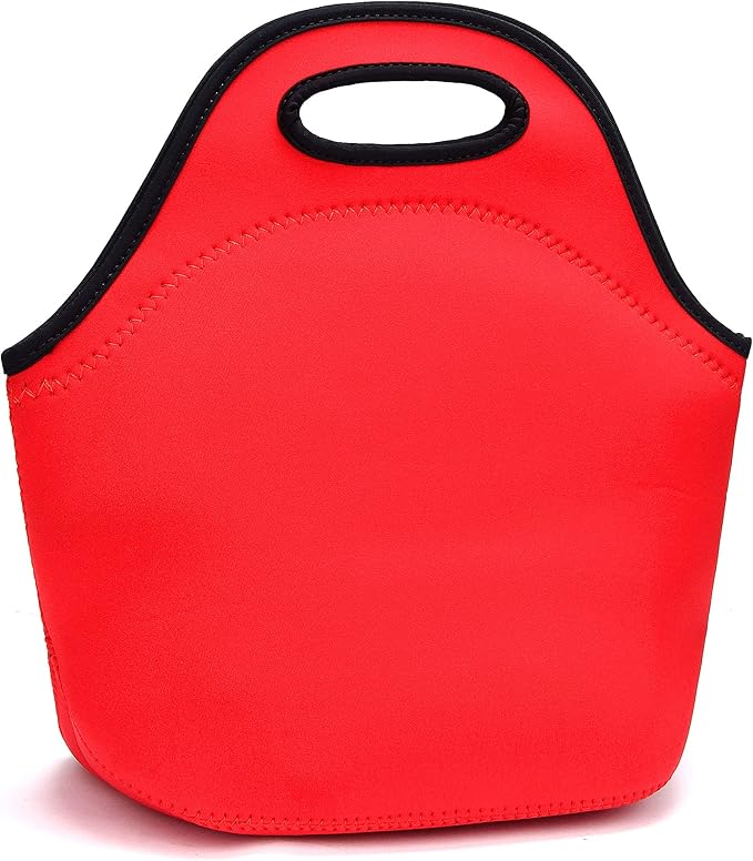 Neoprene Lunch Bags Thermal Insulated Lunch Tote Bag Reusable Washable Neoprene Picnic Bag for Women Men