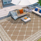 Outdoor Rug 8'x10' for Patios Waterproof Grey Patio Rugs Outdoor Mats for Front Porch,Beach Mat,Reversible Plastic Straw Camping Rugs for Outside RV,Deck,Balcony,Backyard