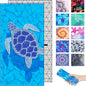 Microfiber Beach Towel – Turtle Shadow Quick Dry Lightweight Sand Free Oversized Large Towel Accessories Travel Must Have Swim Pool Yoga Camping Gear Summer Cruise Ship Essentials Cloud Compact Gift