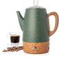 Mixpresso Percolator Coffee Pot Electric 10 Cup, Green Coffee Maker, Coffee Percolator Electric With Keep Warm Function, 10 Cups Stainless Steel Perculator With Basket (Shiny Green)