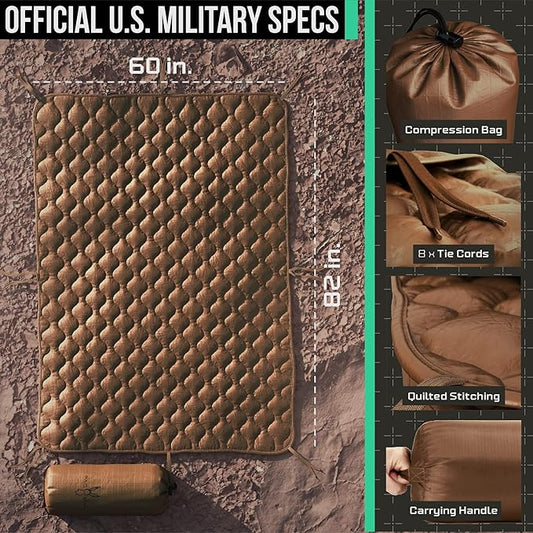 Woobie Blanket Poncho Liner Army & Military Blanket | Insulated Thermal Camping Blanket | USGI, Waterproof Army Gear & Military Gear