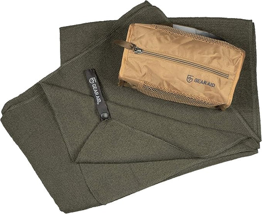 GEAR AID Quick Dry and Compact Micro-Terry Towel, Large, 30” x 50”