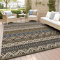 MontVoo Outdoor Rug Carpet 8x10 Waterproof-Patio Rug Mat Reversible RV Camping Rug Picnic Mat Plastic Straw Outside Rug for Balcony Porch Deck Beach-Boho Outdoor Area Rug for Patio Decor Colorful