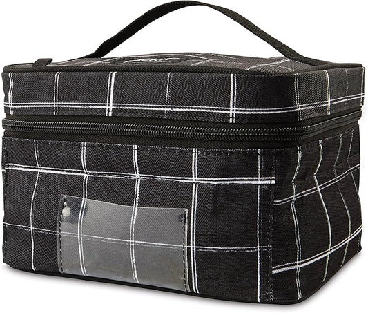 PackIt Freezable Bottle Cooler for Breastmilk and Formula, Black Grid, Built with EcoFreeze® Technology, Collapsible, Reusable, Zip Closure and Top Handle, Fits up to Four, 5 oz Bottles