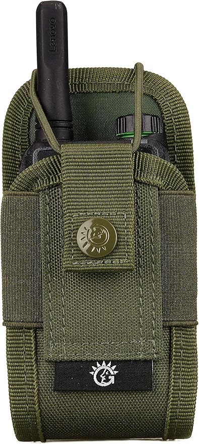 SINAIRSOFT Nylon Radio Holster, Universal Radio Case Lightweight Military Interphone Storage Bag Pouch for Molle System Walkie Talkies Holster Accessories