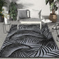 GENIMO Outdoor Rug 8' x 10' Waterproof for Patio Clearance, Reversible Lightweight Plastic Straw Camping Carpet, Large Area Rugs Mats for Rv, Porch, Backyard, Deck, Picnic, Balcony, Mix-Black & Gray
