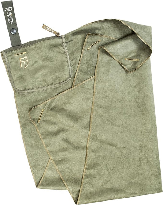 GEAR AID McNett Tactical PT Pod Microfiber Towel for Workouts and Fitness, 20" x 32", OD Green
