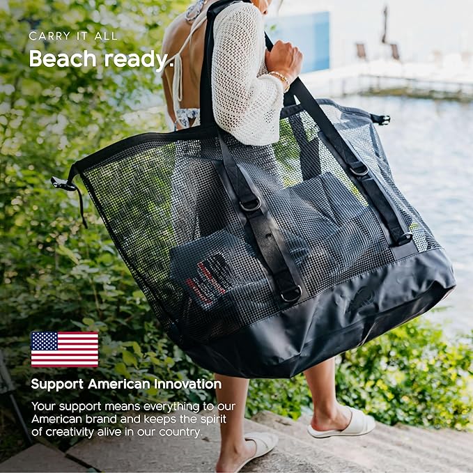 MISSION Boat Gear CASSI Heavy-Duty Outdoor Tote and Waterproof Marine-Grade Mesh Boat Bags