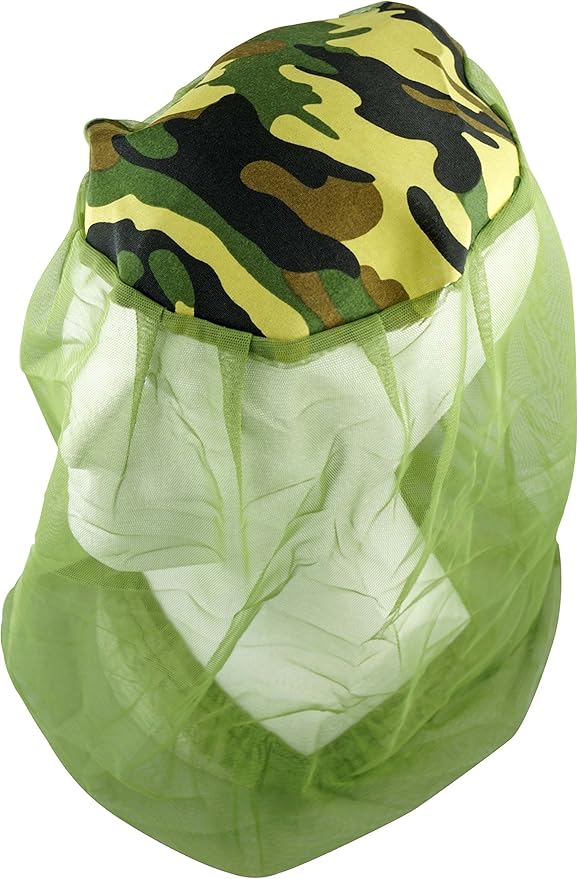 SE Camouflage Mosquito Head Net - One Size Fits Most, Foldable & Breathable, for Outdoor Protection - OD-422MH