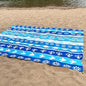 Large Beach Blanket Waterproof Sandproof 108"x 82" for 1-6 Adults,Quick Drying Beach Mat,Lightweight & Durable,Beach Essentials for Family Beach Camping Travel Picnic