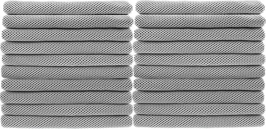 Peicees 20 Pack Microfiber Neck Cooling Towels Sports Sweat Towels Sweat Headband for Travel Beach Swimming Camping Climbing Gym Yoga Workout Backpacking, Gray