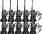 Rechargeable Long Range Two-Way Radios with Earpiece 10 Pack Arcshell AR-5 Walkie Talkies Li-ion Battery and Charger Included (10 Pack)
