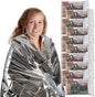 Emergency Mylar Thermal Blankets (10 Pack) Survival Kit Camping Space Blanket - Perfect for Hiking, Outdoors, Marathon Runs or First Aid Set- Bug Out Bag Essential - Keep Heat Insulated