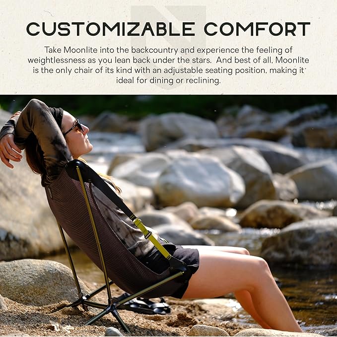 NEMO Moonlite Reclining Camp Chair - Fortress/Goldfinch
