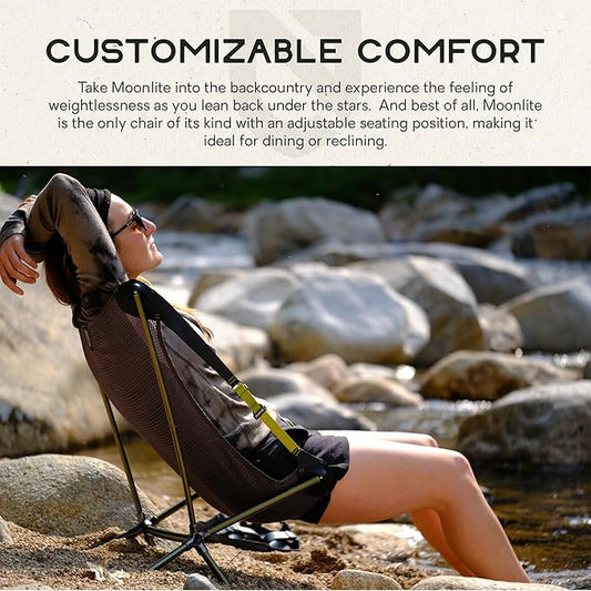 NEMO Moonlite Reclining Camp Chair - Fortress/Goldfinch