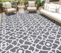 HEBE Outdoor Rug 9'x12' for Patios Waterproof Clearance Reversible Patio Mat Plastic Straw Rug RV Camping Mat Outside Area Rug Carpet for Camping RV,Porch,Deck,Balcony,Camper,Backyard