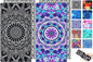 Microfiber Beach Towel–Quick Dry Lightweight Sand Free Oversized Large Towel Accessories Travel Must Swim Pool Yoga Camping Summer Cruise Ship Essentials Compact Sandproof Gift Mandala Series(71" 32")