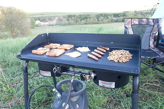 Camp Chef 2-Burner Griddle - Professional Flat Top Griddle for Camp Chef Cooking Systems - Outdoor Cooking Equipment - Fits 14" Cooking Systems