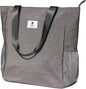 ESVAN Original Floral Water Resistant Large Tote Bag Shoulder Bag for Gym Beach Travel Daily Bags Upgraded