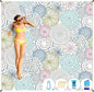 BYDOLL Beach Blanket Sandproof Waterproof 78''×81'' 1-4 Adults Compact Lightweight Oversized Beach Blanket Large Picnic Mat Beach Blanket for Travel Camping Hiking Picnic