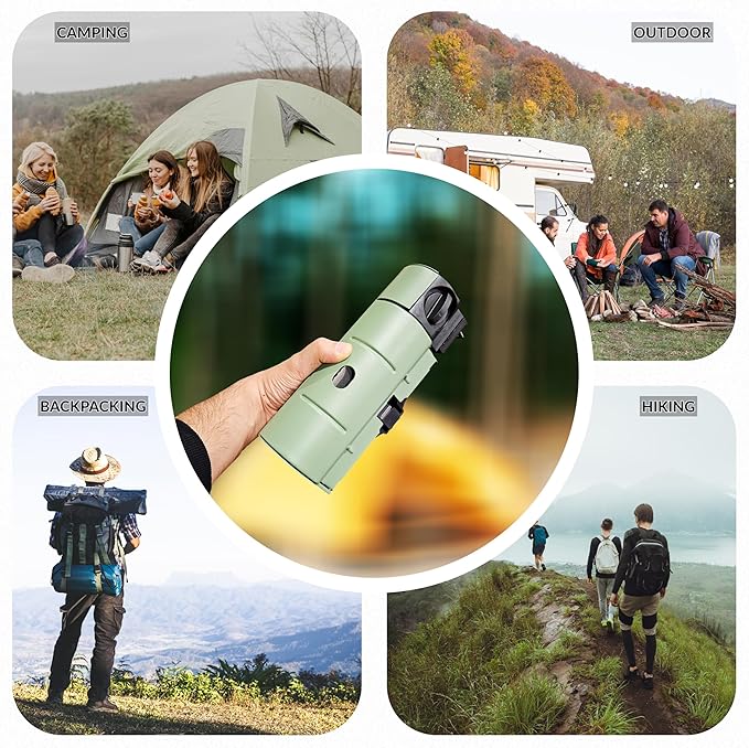 17,700 BTU Foldable Butane Camping Stove – 5,200W Portable Gas Burner with Carrying Bag for Outdoor Cooking, Backpacking & Emergency Use