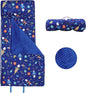 Kids Sleeping Bag Nap Mat with Removable Pillow and Blanket,Extra Thick Large 2 in 1 Slumber Bags for Boys Girls,Toddler Nap Mat for Preschool Daycare Travel Camping