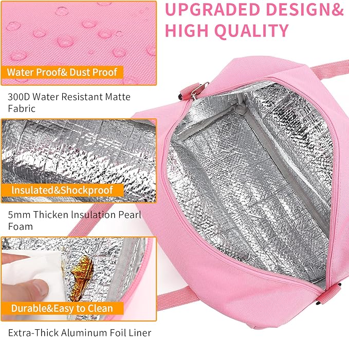 lunch bag women & men, Reusable Insulated Cooler Lunch Box Adult Water Resistant Lunch tote bag for Work Picnic Beach or Travel