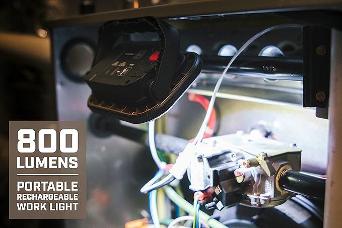 Spec Ops Tools Rechargeable LED Work Light, 800 Lumens, Waterproof, Magentic Base, 3 Light Modes, 3percent Donated to Veterans, SPEC-FLASHW