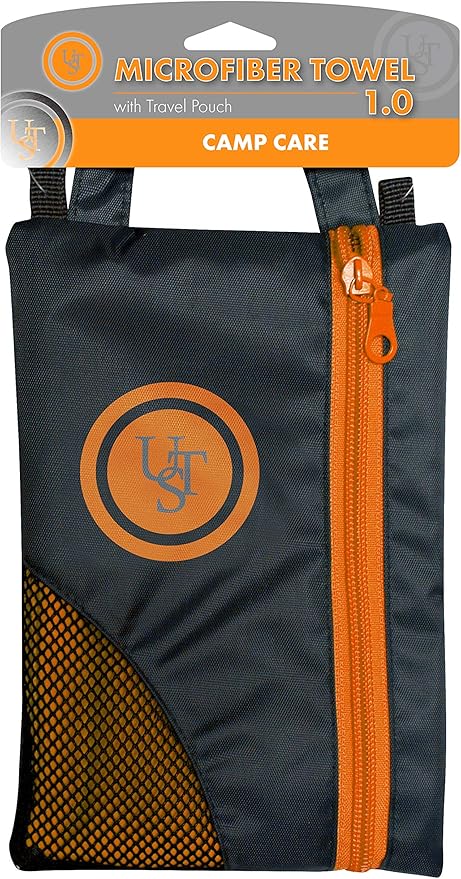 UST Microfiber Towel with Absorbent, Quick Dry Material and Lightweight Carry Bag for Sports, Gym, Camping, Backpacking, Kayaking, Hiking and Outdoor Survival