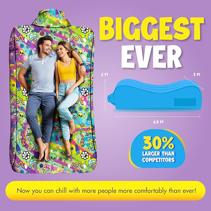 Chillbo Inflatable Couch – Cool Inflatable Chair. Upgrade Your Camping Accessories. Easy Setup is Perfect for Hiking Gear, Beach Chair and Music Festivals.