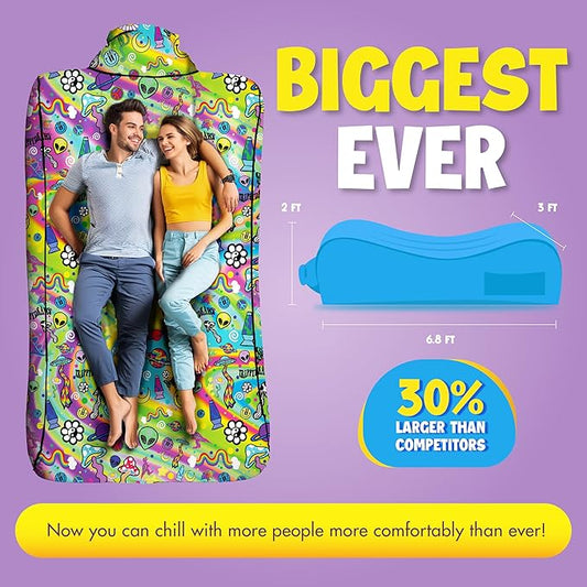 Chillbo Inflatable Couch – Cool Inflatable Chair. Upgrade Your Camping Accessories. Easy Setup is Perfect for Hiking Gear, Beach Chair and Music Festivals.