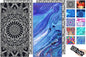 Microfiber Beach Towel–Quick Dry Lightweight Sand Free Oversized Large Towel Accessories Travel Must Swim Pool Yoga Camping Summer Cruise Ship Essentials Compact Sandproof Gift Mandala River(71" 32")