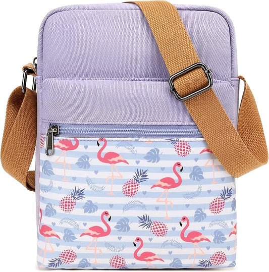Leaper Girls Crossbody Purses for Kids 2 PCS Cross Body Bag Women Messenger Bag Girls Canvas Bag Cross Body Purse Set